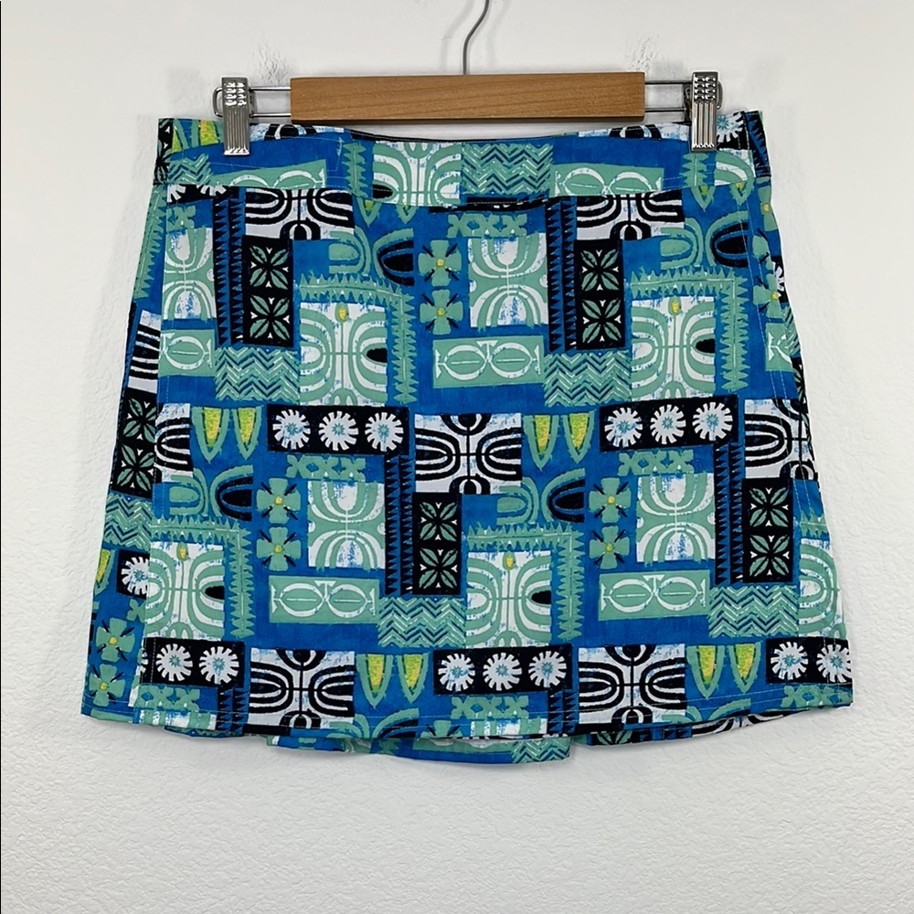Rip Skirt Hawaii NWT Pacific Tapa Print Quick-Dry Wrap Skirt size Medium - Picture 2 of 9
